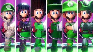 Luigi's Mansion 3: ScareScraper - All Costumes & Floor Themes