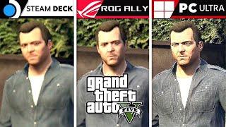 GTA 5 | Steam Deck vs ROG Ally vs PC Ultra