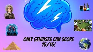 General Knowledge Quiz | Only Geniuses Can Score 15/15 on This Quiz! (2025)