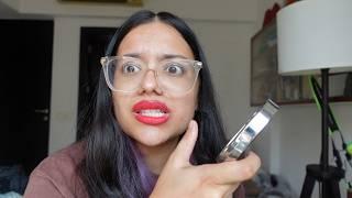 Testing Viral Beauty Hacks | q-tip lipstick, 2 second eyeliner, finger blush and more