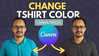 How to change T-shirt colors in Canva