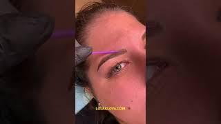 BEFORE & AFTER NATURAL MICROBLADING! | LOLA KLOVA #Shorts