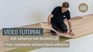 Self-adhesive mat doubleGLUE for dry back flooring installation | Englisch