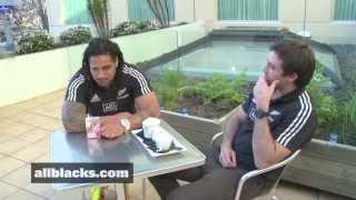 All Blacks Conrad Smith and Ma'a Nonu - Midfield chat.