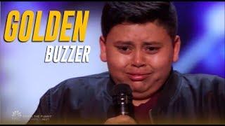 Luke Islam: 12-Year-Old NY Boy Gets Julianne Hough's GOLDEN BUZZER on America's Got Talent!