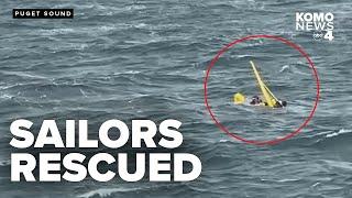 Sailors knocked overboard rescued from Puget Sound