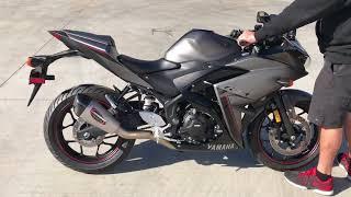 Yamaha R3 2015-18 Sound - Stock vs. Yoshimura Alpha T Race Series Full System