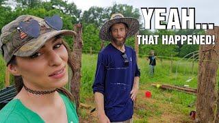 Today Started Crappy.. But It DID Get Better| Helping Friends Build Up Their Cabin Homestead