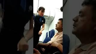 Flight passenger ignored air hostesses  #bangalore  #flight #indigo #new #subcribe #supportme