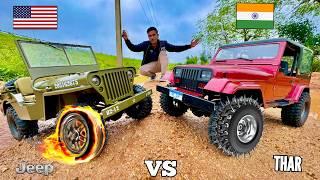 RC Thar Vs RC Wrangler on Water Reservoir Test - Chatpat toy TV