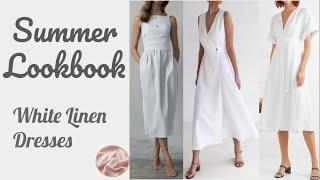 White Linen Dresses |Casual Elegant Dress Collection For Summer