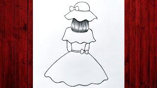 Easy a girl wearing hat  easy girl drawing  Pencil sketch  art video