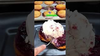 The Most INCREDIBLE Blueberry Upside Down Cake! 🫐 #tutorial #baking #shorts #blueberry