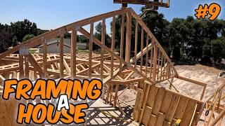 Building A House #9 | Finishing Trusses And Beams