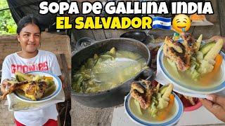 COMO HACER SOPA DE GALLINA INDIA EN EL SALVADOR MUY RIKA