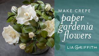 How to Make a Crepe Paper Gardenia with Double-Sided Crepe Paper