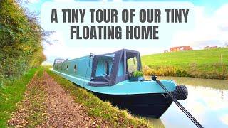 See inside our narrowboat #canal #boat #tour #narrowboat #tinyhouse #liveaboard #westies #shorts