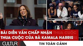  THUYẾT MINH: Bài diễn văn CHẤP NHẬN THUA CUỘC của bà Kamala Harris | BẦU CỬ MỸ 2024