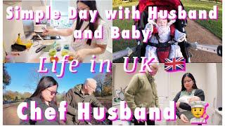 LIFE IN UK | A DAY WITH HUSBAND AND BABY WALKING OUT | FREEZING DAY | Filipina British Couple