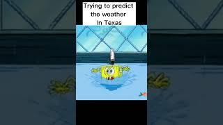 Trying to predict the weather in Texas #spongebobsquarepants