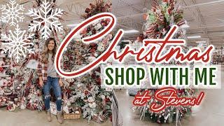 CHRISTMAS SHOP WITH ME AT STEVENS | HUGE DISPLAY OF CHRISTMAS TREES AND CHRISTMAS DECOR!