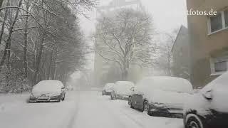 Eine Autofahrt im Schneechaos Velbert