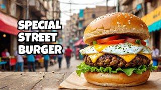 Anday Wala Burger I 2 mint chowrangi North karachi Street Food  I Special Egg shami burger #Shorts