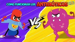 ¿Cómo Funcionan Los Antibióticos? | Vídeos Educativos | Ciencia Para Niños | Documentales Para Niños