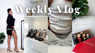 #VLOG Weekend with Me & Sunday Reset || Girls Night Out, Takelot Unboxing & Reset