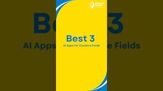 Best 3 Ai app for Creative Industry #videoediting #musicproduction #graphicdesign #digitalmarketing