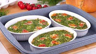  Омлет со Шпинатом и Томатами Черри в духовке! Вкусно, Полезно, Легко и Просто! Завтрак или ужин