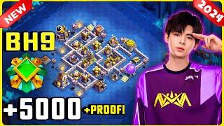 ANTI 3 STAR NEW "STRONGEST" BH9 Base COPY LINK || Builder Hall 9 Base Copy Link || Clash of Clans