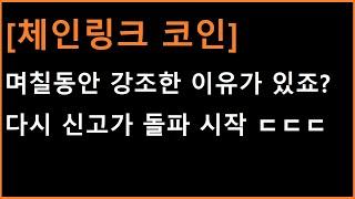 [체인링크 코인] 당장 오늘부터 추가 가능성!? 어마무시한 목표값과 대응방법