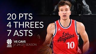 Bogdan Bogdanovic 20 pts 4 threes 7 asts vs Cavs 24/25 season