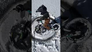 Stacyc E-Bike Snow Drifting