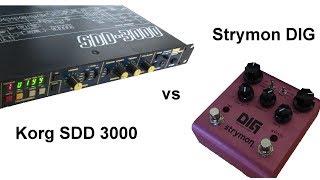 Strymon DIG vs. Korg SDD 3000 - Digital Delay  Comparison