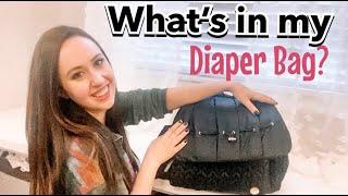 Fall 2020 What's in my diaper bag for TWO kids | HAPP Levy Diaper bag