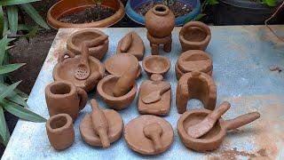 Making Clay Pot Kitchenware  Pottery Art Mitti Ke Bartan