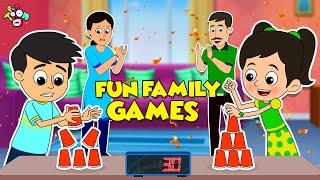 Family Game Night | Game Challenge | Birthday Celebration  | Cartoon |Moral Story | PunToon Kids