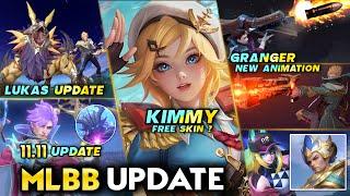 KIMMY FREE SK!N? | THAMUZ & NOLAN UPDATE | LUKAS & GRANGER UPDATE - Mobile Legends #whatsnext