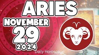 𝐀𝐫𝐢𝐞𝐬  ️SOMEONE RECEIVES TREMENDOUS PUNISHMENT Horoscope for today NOVEMBER 29 2024  #horoscope