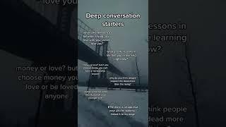 Deep conversation starters