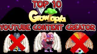 TOP 10 BIGGEST GROWTOPIA CONTENT CREATOR ON YOUTUBE! | Growtopia