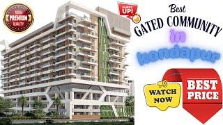 Best Gated Commumity In Kondapur | SHILPA PARK |  Brand New 3BHK Flat For Sale in Hyderabad |