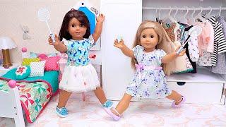 Sister Dolls Play Sports at Home - PLAY DOLLS