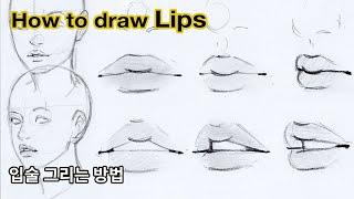 How to draw Lips from various angles / Useful Tips!! / Tutorials