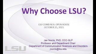 Why Choose LSU COMD?