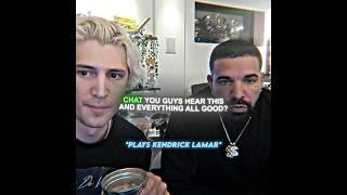 Drake walked out when xQc played Kendrick Lamar on stream  #drake #xqc #edit