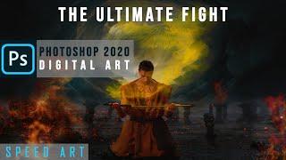 How to create "THE ULTIMATE FIGHT" your legendary image using Photoshop | speed digital art #02