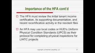 Low Income Housing Tax Credits (LIHTC) Compliance & Management